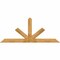 Ekena Millwork Saratoga Rough Sawn Timber Gable Bracket, Western Red Cedar, 96"W x 40"H x 6"D x 6"F, 10/12 Pitch GBW096X40X0606SAR00RWR - alternate 1